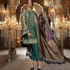 Maria B Pakistani Designer 3 Piece Suit